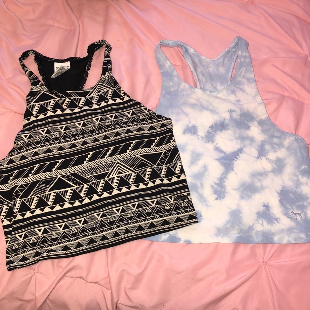 TWO razor back- crop tops for the price of ONE